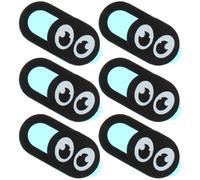 Gatuida Cache Webcam Pc Portable Tablette Vie Privée Diapositive Ultra-Fine Lot 6 Pièces Motif Humoristique Protection Confidentialité Usage Bureau Famille Noir