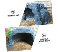 Gatuida Cachette Reptile Résine Décoration Grotte Paysagère pour Aquarium Terrarium Gecko et Tortue Couleur Aléatoire Ornement Naturel pour Habitat Extérieur et Couleur Aléatoire