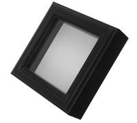 Gatuida Cadre D’Exposition à Insectes 152 X 152 CM Vitrine Entomologique en Verre Véritable Noir Boîte pour Spécimens d’Insectes Cadre Photo Creux pour Collection et Présentation