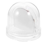 Gatuida Cadre Photo Boule à Neige Miniature DIY Sublimation Boule Neige Personnalisable pour Décoration de Table de Noël Base Transparente avec Papier Sublimation Kit Couleur Aléatoire