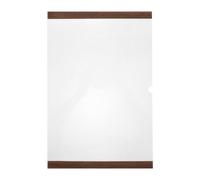 Gatuida Cadre transparent pour affiche, panneau mural en acrylique A4 | Porte-affiches vertical avec cadre en bois, panneau d'affichage mural pour panneaux, prospectus et publicités.