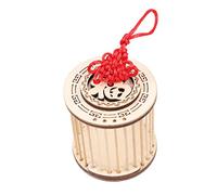Gatuida Cage à Insectes Portable Bambou Naturel Petite Cage Suspendue pour Sauterelles et Grillons et Sûre pour Observation Garçon Fille Extérieur