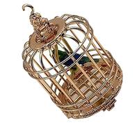 Gatuida Cage à Oiseaux Miniature Tout Petit volière décor d'oiseau décorations décor de Cage à Oiseaux Cage Oiseaux modèle de Cage à Oiseaux Ornement de la Maison Accessoire Métal Or Rose