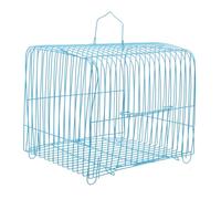 Gatuida Cage De Transport pour Oiseaux Portable en Métal, Cage à Perroquet Et Perruche, Taille Moyenne Demi-Cercle Bleu, pour Balades Et Voyages, Adaptée Aux Petits Perroquets Et Calopsittes