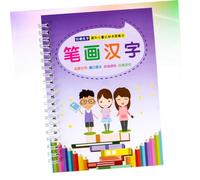 Gatuida Cahier Exercices Écriture Chinoise et Anglaise à Rainures Outil Apprentissage pour Garçon Fille Préscolaires Matériau pour Pratique de Calligraphie