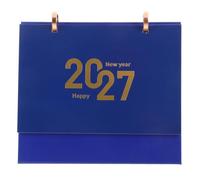 Gatuida Calendrier de bureau bleu 2027, calendrier de table minimaliste et | Calendrier de bureau, calendrier mensuel papier, pour la planification quotidienne des tâches et le suivi des activités
