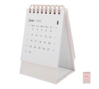 Gatuida Calendrier de Bureau Simple et Épuré Calendrier Feuillet à Poser Papier Épais pour Organisation Bureau et Anniversaires de Table Décoratif pour Espace Réduit