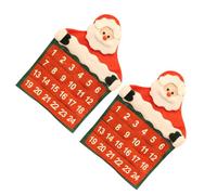 Gatuida Calendrier de L'avent de Noël Décoration Délicate de Noël Suspendu en Tissu Non Tissé 2 Pièces Compte à Festif pour Sapin et Fêtes