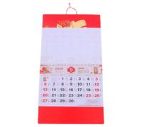 Gatuida Calendrier Mural 2026 du Nouvel An Chinois Année du Cheval Calendrier Mensuel à Suspendre Papier Robuste aux Couleurs Éclatantes Décoration Festive pour Maison et Bureau Chinois