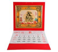 Gatuida Calendrier mural chinois 2027, décoration du zodiaque de | Calendrier lunaire traditionnel, à suspendre chaque mois, avec dates détaillées de l'almanach et indication des termes