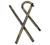 Gatuida Canne de Déguisement Dorée en Plastique pour Fête et Spectacle Accessoire Costume Magicien Garçon et Filles et Adulte Canne de Danse et Cosplay Bâton Léger pour Halloween et