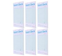 Gatuida Carnet de Commandes de Serveur Solution de Secours en Cas de Panne Électronique 6 Pièces en Papier Vert 50 Feuilles par Bloc, Gestion des Commandes pour Restaurant pour Cafés