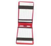 Gatuida Carnet de Scores Portable Cuir Synthétique Noir Bloc-Notes et Résistant pour Enregistrement des Scores Protège-Cartes Rayures Eau et Transpiration Pratique à Poche ou