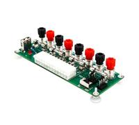 Gatuida Carte d'alimentation ATX 24 Broches Bornier et Fusible Remplaçable, Adaptateur Secteur pour Boîtier D'ordinateur de Bureau, Module Terminal de Sortie d'alimentation Indicateur,