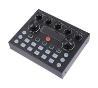 Gatuida Carte Son Externe DJ Éclairage Coloré, Modificateur de Voix Multi-Effets pour Diffusion Live, Podcast et Streaming, Boîtier Métal Robuste, Usage Ordinateur et Smartphone