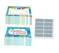 Gatuida Cartes à Gratter DIY Créatives avec Stickers Cartes de Vœux Miniatures Personnalisables pour Souhaits et Fêtes de Bénédiction Papier pour Familles et Amis