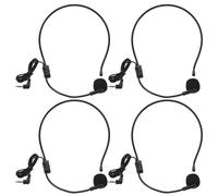 Gatuida Casque Audio 4 Pièces avec Microphone Casque Filaire Antibruit - Micro Omnidirectionnel à Porter sur La Tête - Micro Pédagogique pour La Prise de Parole en Public, Le Chant Et Les Salles