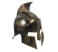 Gatuida Casque de Soldat Romain Doré Accessoire Cosplay Unisexe pour Fête Carnaval Halloween et Spectacle