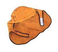 Gatuida Casque de Soudage Cuir Résistant Chaleur de pour Soudeur Couverture Faciale et Respirante Les