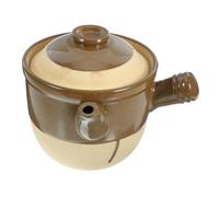 Gatuida Casserole Traditionnelle Terre Cuite Résistante Haute Température Pot Pharmacie pour Cuisson Médecine Ustensile Cuisine Polyvalent pour Maison et Hôpital Poignée Anti-brûlure
