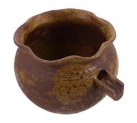 Gatuida Ceramic Fountain Jar with Waterfall Spillway Outdoor Water Fountain Pot for Garden Patio Courtyard Indoor Outdoor Rustic Tabletop Landscape Decor