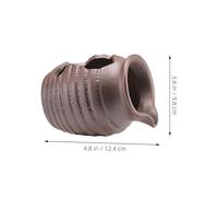 Gatuida Ceramic Jar Indoor Water Fountain Pot for Circulating Water Flow Mini Hydroponic Vase Decorative Waterfall for Home and Garden