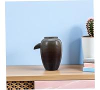 Gatuida Ceramic Jar Water Fountain for Outdoor Garden No Pump Fish Tank Circulation Decor Weather Resistant Desktop Water Feature for