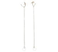 Gatuida Chaîne Anti-perte pour Écouteurs en Cuivre Doré, Clip D'oreille Féminin Large Compatibilité, Usage Quotidien