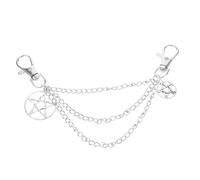 Gatuida Chaîne De Chaussures En Alliage Métallique Blanc k Étoile à Cinq Branches Chaînes De Sabots Breloques Pour Baskets Et Chaussures Décontractées Accessoire Unisexe