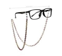 Gatuida Chaîne de Lunettes Aluminium Multicolore Collier Élégant et Antidérapant pour Lunettes de Soleil Accessoire Sécurisé pour Femmes et Hommes pour Activités Extérieures
