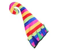Gatuida chapeau de clown costume tenue accessoire du mardi gras robe de carnaval noir Chapeau de jongleur Chapeau de déguisement deguisement clown robe renaissance chapeaux fous feutre
