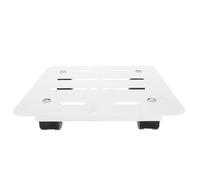 Gatuida Chariot à Plantes à roulettes - Chariot à Plantes Robuste, Blanc | Support à roulettes pour pots de fleurs d'intérieur et d'extérieur - 25 x 24 x 6 cm - Idéal pour jardin, balcon