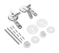 Gatuida Charnière de Siège de Toilette avec Vis Fixations Métalliques Durables Facile à Installer Compatible Plupart des Cuvettes Standard