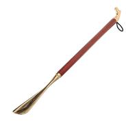 Gatuida Chausse-pied à Long Manche En Hêtre Tête De Cheval Marron 56 Cm, Aide à Chaussures Maison, Outil Ménager Pour Garçon Et Filles Et Adultes