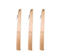 Gatuida Chausse-pied Long en Bois Manche Épais pour Hommes et Personnes Âgées, Aide Confortable pour Enfiler les Chaussures Facilement