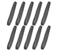 Gatuida Chenilles de Char en Caoutchouc Modulaires 10 Pièces, Pistes Antidérapantes pour Voitures Rc et Robots Télécommandés, Pièces de Rechange pour Modèles Réduits et Bricolage