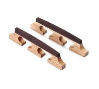 Gatuida Chevalet de Banjo Compensé en Érable pour Banjo à 6 Cordes, 2 Pièces Encoches Résistantes pour Cordes Prédécoupées, Pont de Guitare et Ukulélé, Accessoire Musique Folk Robuste