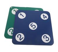 Gatuida Cible D'escrime Murale 2 Pièces 33 Cm Bleu Foncé et Vert, Outil D'entraînement Précis et Antichoc pour Fleuret, Épée, Sabre, Équipement Sportif à Domicile et Club