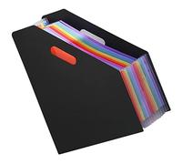 Gatuida Classeur Extensible Grand Format Plastique Organiseur de Documents et Reçus Pochette Factures Résistante et Portable pour Bureau et Rangement