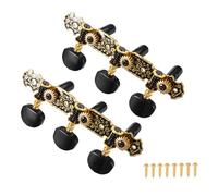 Gatuida Classical Guitar Tuning Pegs Set With Screws Easy Replacement Machine Heads For Stable Sound Tuners For Acoustic Classical Guitars