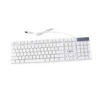 Gatuida Clavier de Jeu Lumineux USB Étanche pour Bureau et Portable Clavier Pratique et Solide Accessoire Informatique Design Élégant et Compact