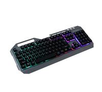 Gatuida Clavier Gamer Mécanique Éclairé USB RGB pour Pc Portable Ordinateur De Bureau Noir Ergonomique Et avec Touches Et Touches Non-conflit