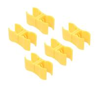 Gatuida Clips Fixation Plastique Résistant 5 Pièces pour Porte de Football Cercles Agiles Dressage de Chien Réutilisable Compatible Panneaux de Signalisation Sportifs