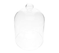 Gatuida Cloche en Verre Décorative pour Fleurs Éternelles 10 CM Diamètre X 15 CM Hauteur Couvercle en Verre Transparent pour Présentation de Fleurs Séchées et Objets Décoratifs