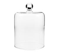 Gatuida Cloche en Verre Transparente Couvercle Ø10cm X H14cm pour Fleurs Séchées, Dôme Décoratif Multifonction pour Décoration Intérieure, Protection Solide des Fleurs Éternelles