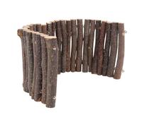 Gatuida Clôture en Bois pour Hamster Et Petit Animal, Jouet en Bois D’Acacia Naturel, Barrière 30 Cm, Habitat Sécurisé, Rongeurs Et Hérissons