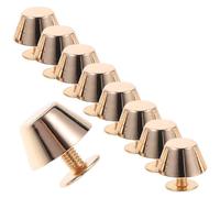 Gatuida Clous Métalliques pour Paquet à Main Et Pochettes en Alliage De Zinc 12 Mm, Accessoires De Bricolage DIY, Vis pour Étuis en Cuir, Lot de 12 Pièces, Couleur Or Clair