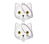 Gatuida Coffret Souvenir en Poils de Chat, Lot de 3 pièces : Porte-clés Souvenir en Fourrure d'animal, breloque Transparente pour Chats et Chiens, Pendentif Capsule
