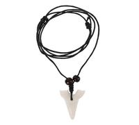 Gatuida Collier Dent de Requin Blanc Rétro Matériau Sûr Pendentif Exotique Unisexe Cadeau Original