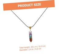 Gatuida Collier En Cuir Et Pierre Naturelle Hexagonal Coloré Pendentif Géométrique Pour Femme Chaîne Réglable Usage Quotidien 45 Cm